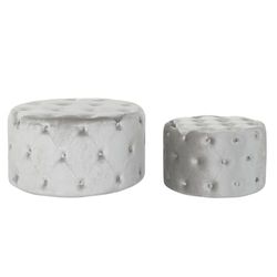REPOSAPIES SET 2 VELVET MDF 78X78X42 TERCIOPELO_ AlexandreHouse