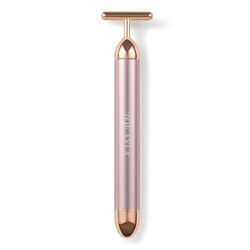 Zoe Ayla Vibrating Facial Massage Roller, Rose Gold, 1 Pc - Boosts Blood Circulation - Reduces Dark Circles, Fine Lines, Wrinkles Around Eyes - 6000 Vibration Frequency Per Minute