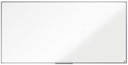 Nobo Lavagna Bianca Magnetica in Acciaio Laccato, 1800 x 900 mm, Cornice in Alluminio, Sistema di Montaggio ad Angolo, Incl. Vaschetta Porta Accessori, Gamma Essence, Bianco, 1915450