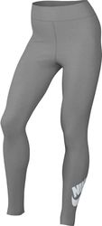 Nike W NSW Nk CLSC Gx HR Tight Ftra Legginsy damskie, Dk Grey Heather/White, XL