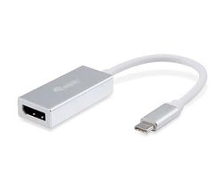 Cable adaptador - Type-C a Displayport hembra, 4K, permite conexión de dispositivos con alta definición y transferencia de datos eficiente.