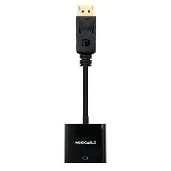 Blendend Conversor de DisplayPort macho a SVGA hembra, color negro, longitud de 15 cm. Ideal para conectar tu PC a monitores con entrada SVGA.