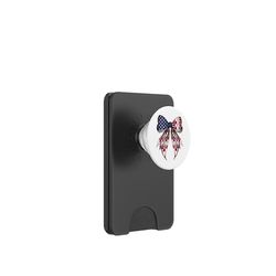 Ukelele Instrumento 4 de Julio USA American Flag Girl PopSockets PopWallet para MagSafe
