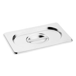Vogue K972 RVS 1/4 Gastronorm Deksel Top Food Storage, Zilver
