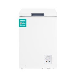 Hisense FT125D4AWE - Arcón Congelador Horizontal, Capacidad 95L, Alto 85 cm, Cesta con Asa, My Fesch Choice, Freezer Protect, Silencioso 40 dBA, Color Blanco