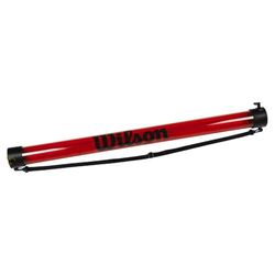 Wilson WRZ323800, Tubo Raccogli Palline, Contiene Fino a 18 Pezzi Unisex – Adulto, Rosso, Taglia Unica