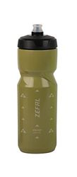 ZEFAL Sense Soft 80 cykelbehållare och VTT- mjuk och luktfri sportflaska - BPA-fri vattenbehållare - silikonflaska - olivgrön, 800 ml