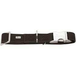 HUNTER Collar de Aluminio Resistente y Cuero sin Flor