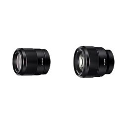 Sony SEL-35F18F Standaard Lens Single (Vaste BrandpuntsbreedteGeschikt voor A9, A7, A6000, A5100, A5000 en Nex Series,) Zwart & Sony Sel-85F18 Telelens Met, Fe 85 M F1,8, Ed-Glas, Zwart