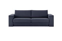 LOOKS by Wolfgang Joop Looks V-2 designer bank met krukken en plank, 2-zitsbank, functionele bank, donkerblauw, 252x107x96 cm