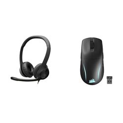 Logitech H390 Casque Filaire & Corsair M75 Wireless RGB Souris de Jeu