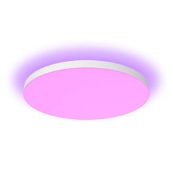 Philips Hue Datura, Pannello da soffitto Smart LED (rotondo grande 57,4 x 57,4 cm),Luce Bianca e Colorata, 4850 lm, Compatibile con Bluetooth, Controllo vocale con Alexa, Apple Home e Google Assistant