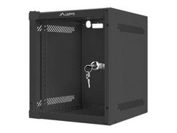 LANBERG ARMARIO Rack 10 â€ MONTAJE EN PARED 6U / 280X310 para AUTOARMAS (PAQUETE Plano) con PUERTA DE Cristal Black