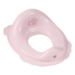 Hylat Baby Réducteur de toilettes pour enfants, utile pour l'apprentissage de la propreté, pour filles et garçons, matériau solide, caoutchouc antidérapant, Couleur:rose, Motif:Friends
