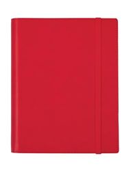 Finocam Agenda avec bloc-notes DuoBand 2025 Vue horizontale hebdomadaire janvier 2025 à décembre 2025 (12 mois) Rouge espagnol