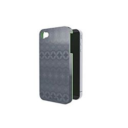 Leitz 62610089 - Carcasa rígida para iPhone 4/4S, diseño retro, color plateado