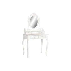 Home ESPRIT Tocador Blanco ABS Espejo Madera MDF 75 x 42 x 140 cm