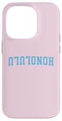 Upside Down City Name Honolulu Hawaii Case for iPhone 14 Pro