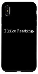 Coque pour iPhone XS Max J'aime lire le lecteur drôle bibliothécaire blague club de lecture
