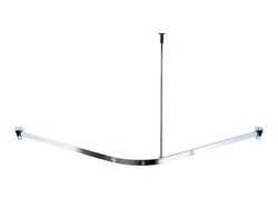 Ridder 525000-350 - Struttura angolare per tenda doccia, 90 x 90 x 90 cm, in alluminio lucidato