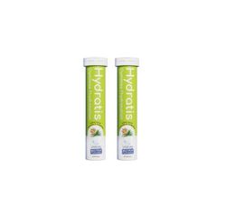 HYDRATIS - Pastilles Hydratation Electrolytes - Citronnelle/Gingembre - Améliore l'Hydratation et Favorise l'Énergie - Formule Isotonique - Sport, Récupération, Bien-être - 2 tubes (40 Pastilles)