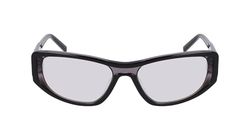 DKNY DK553S zonnebril, gelaagd zwart, eenheidsmaat, gelaagd zwart, eén maat