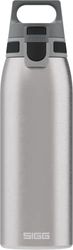 Sigg - Gourde Inox - Shield ONE Glacier - Convient Aux Boissons Gazeuses - Étanche & Légère - Sans BPA - Acier Inoxydable 18/8 - Bleu Clair - 0,75 L