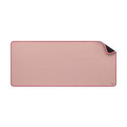 Logitech Desk Mat - Studio Series, Multifunctional Large Desk Pad, Extended Mouse Mat, Office Desk Protector with Anti-slip Base, Spill-resistant Durable Design - Pink