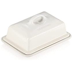 Le Creuset Porta burro in gres vetrificato, 900 g, 17 x 12.5 x 9 cm, Meringue, 80837177160003