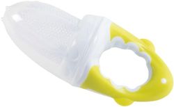 Poupy - Chupeta de frutas para bebés, bolsa de para comida segura, reduz o risco de asfixia, higiénica com cobertura, cabo antiderrapante