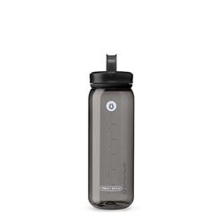 HydraPak RECON - Borraccia d'Acqua in Plastica Riciclata al 50%, Eco-Friendly e Senza BPA, Tappo a Vite a Flusso Regolare, Facile da Trasportare (750 ml, grigio)