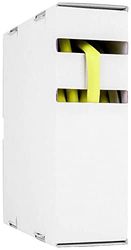 Hongshang 211114348 Gaine thermorétractable sans colle Jaune 1,20 mm 0,60 mm Taux de rétrécissement : 2:1 15 m