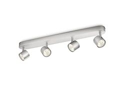 Philips Lighting Iluminação Star, 3 W, cinzento, 4 pontos de luz alumínio