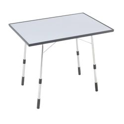 Lafuma Mobilier California Tavolo da Campeggio Pieghevole e Regolabile in Altezza, Argento, 91x69x60 cm