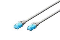 UTP CAT 5E UTP NÄTKABEL - MT LÄNGD. 15 - GRÅ FÄRG, Cat-5e - 15 m, patchkabel - U-UTP - PVC - CCA