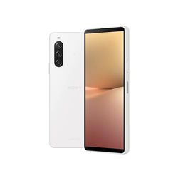 Sony Xperia 10 V White - 6.1 Inch 21:9 Wide OLED - Triple lens - Lightweight & Compact - 3.5 mm audio jack - Android 13 - SIM free - 6GB RAM - 128GB Storage - IP65/68 rating - Dual SIM hybrid *1