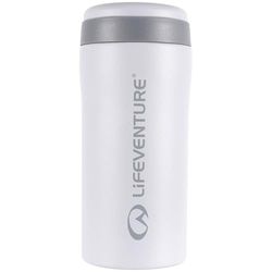 Lifeventure Thermische mok, lekvrij en vacuüm geïsoleerde herbruikbare koffie reisbeker, mat lichtgrijs, 300 ml