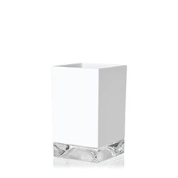 Kartell Boxy Portacepillos de dientes, Blanco, 7.3 x 7.3 x 12 cm