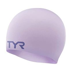 TYR Mixte Wrinkle Free Silicone Swim Cap Bonnet De Bain, Lavender, Taille Unique EU
