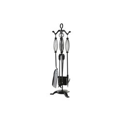 Chimenea Heldenset, 4 stuks, esdoorn, 10 x 4 x 50 cm, zwart