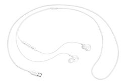 Samsung EO-IC100 In-Ear Headphones with USB Type-C and Low-Tangle Fabric Cable - Sound by AKG - White