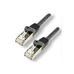 CAT 7 S FTP PATCH-kabel 0,3 m svart