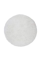Venture Home Grace - Tappeto rotondo in poliestere, 200 x 200 cm, colore: Bianco