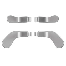 eXtremeRate 4 Metaal Paddles voor Xbox Elite Series 2 Core Controller,Vervanging Knoppen Paddles Achterste Sticks in Roestvrij Staal voor Xbox One Elite Controller-Zilver