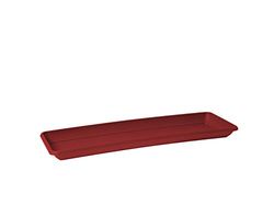 ARTEVASI Soucoupe RECTANGULAIRE Venezia 80CM Rouge FONCÉ