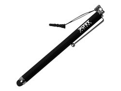 Port Designs Black Tablet Stylus for Touch Screen iPads/iPhone/Samsung Galaxy Note Tablets with Strap Headphone Jack for Easy Storage
