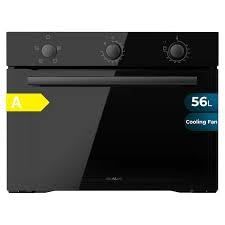 Cecotec Four Encastrable Bolero Hexa C134500 Glass Black A de 56 L. 2600W, 4 fonctions, mode convection, base vapeur X2, faible consommation, nettoyage facile, ventilateur, 3 positions