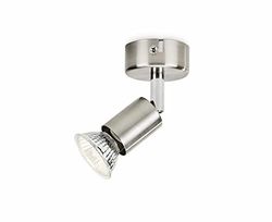 PHILIPS LIMBALI FARETTO SINGOLO NICKEL IN METALO ORIENTABILE SENZA LAMPADINA 5030017E7