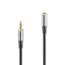 Sonero premium prolunga cavo audio jack da 3,5 mm, 0,50 m, contatti dorati, nero