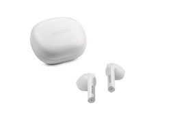 Denon AH-C500W - Auriculares intrauditivos inalámbricos, Resistentes al Agua, con micrófono Integrado, Color Blanco